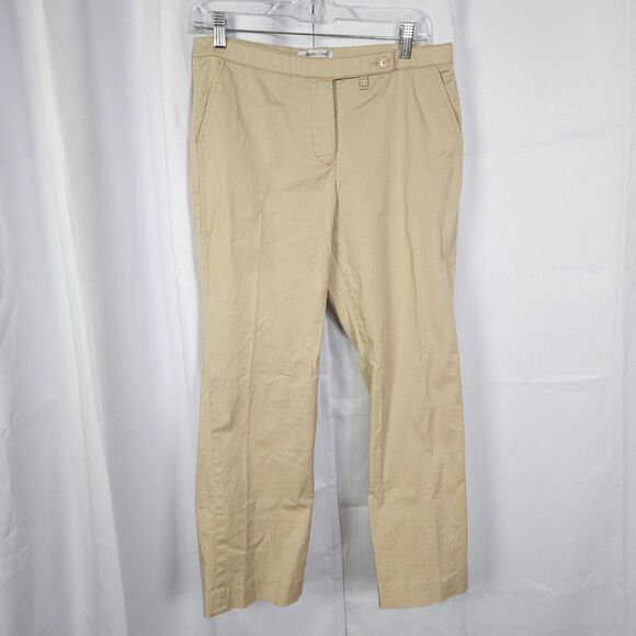 NWT Coldwater Creek Womens Petite 10 32x28 Beige Aspenwood Fit Bootcut Leg Pants - Picture 1 of 6